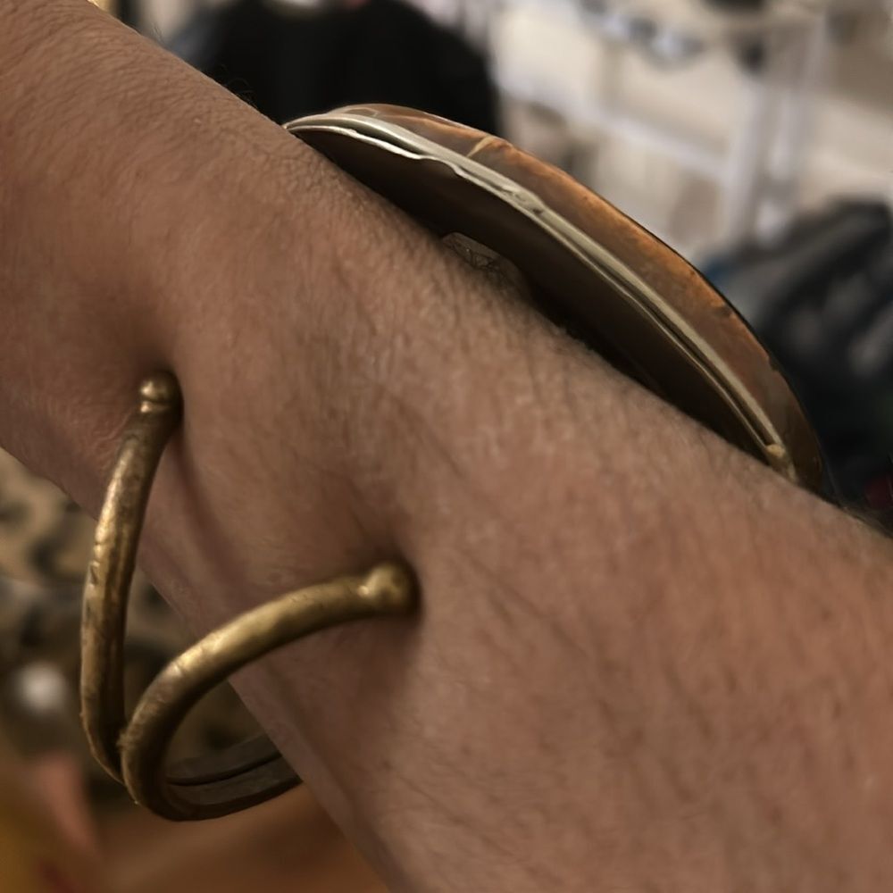 Agate Druzy Stone Statement Bracelet - image 3